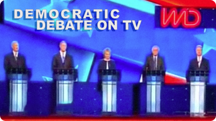 democratic debate on tv
